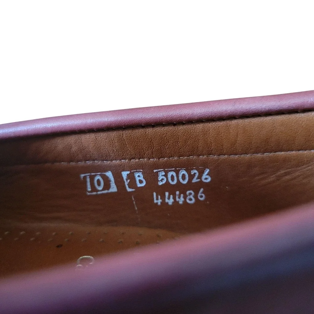 Allen Edmonds CAVANAUGH‎ Oxblood Leather Pinch Penny Classic Loafers 10B USA